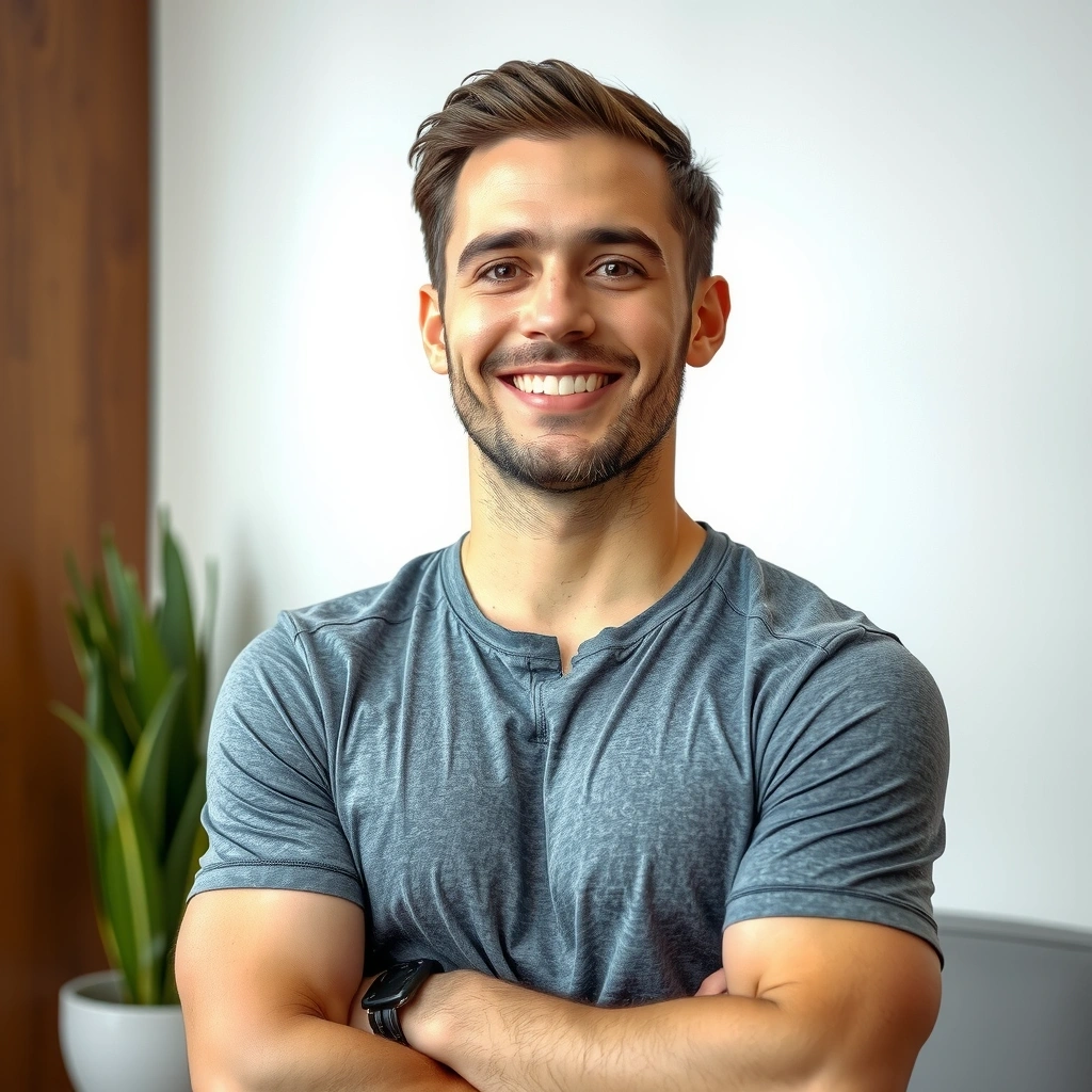 Portrait of a satisfied male customer