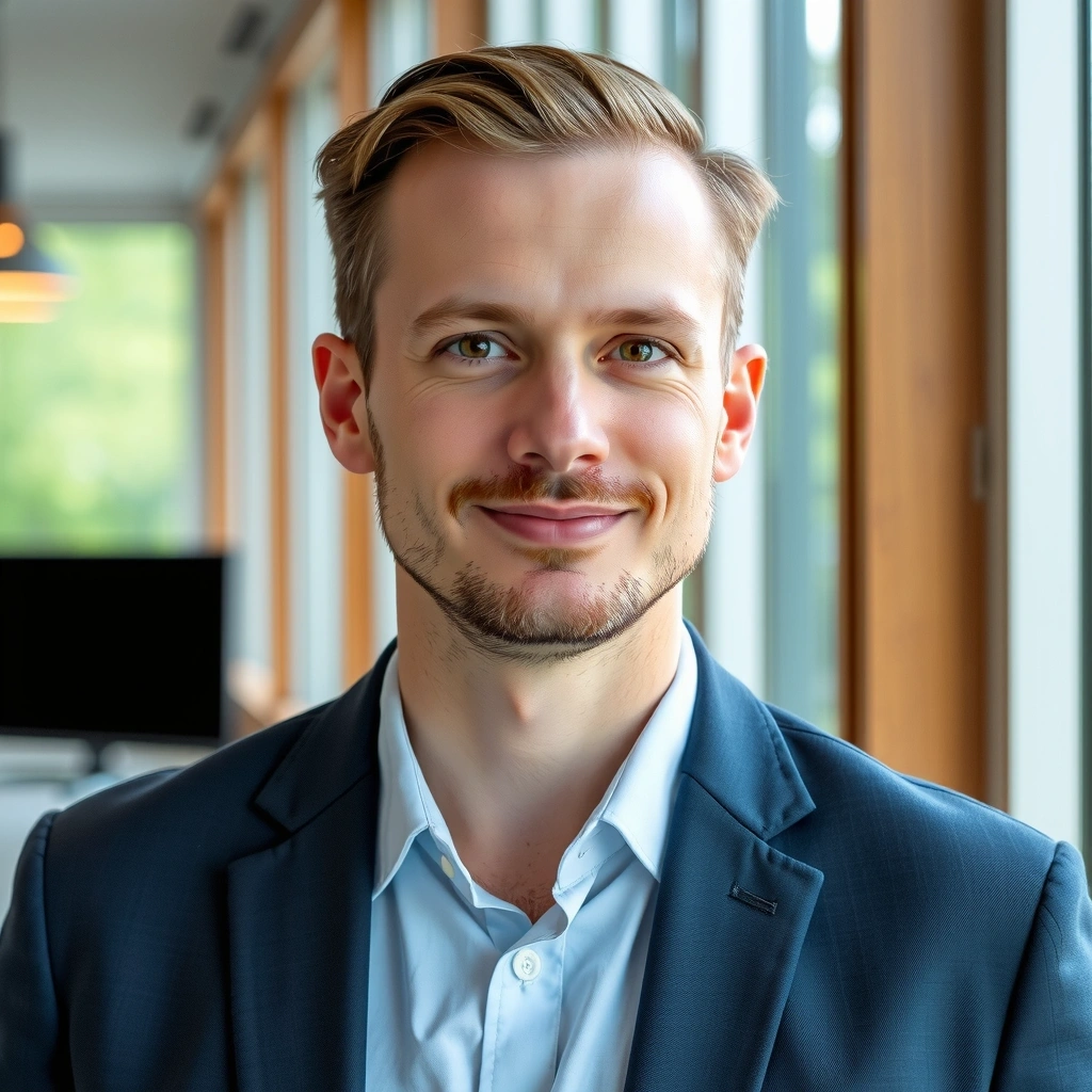 Portrait of a satisfied male customer